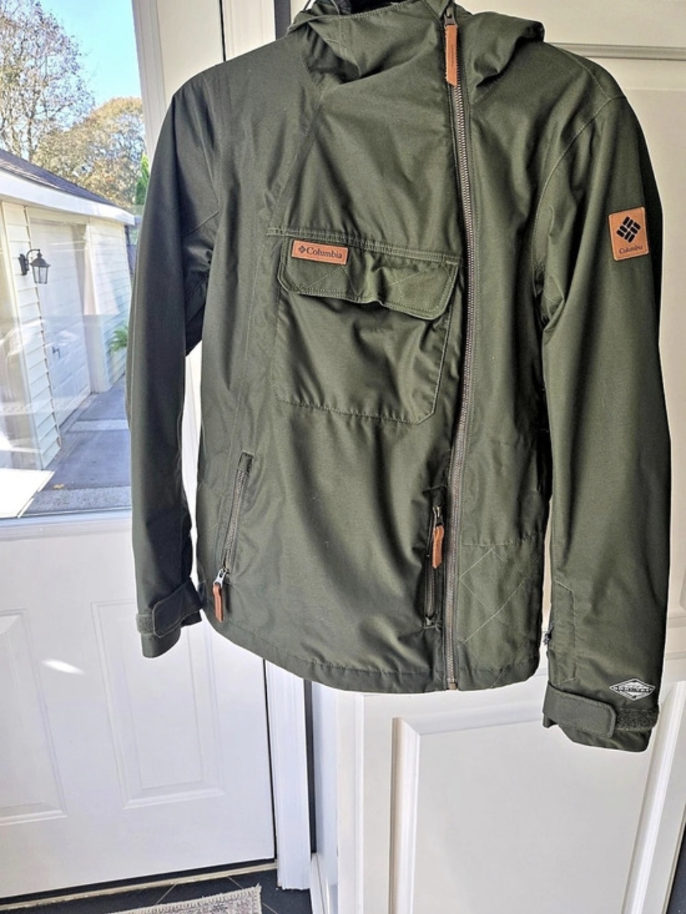 Columbia Hooded Performance Jacket Green X Small